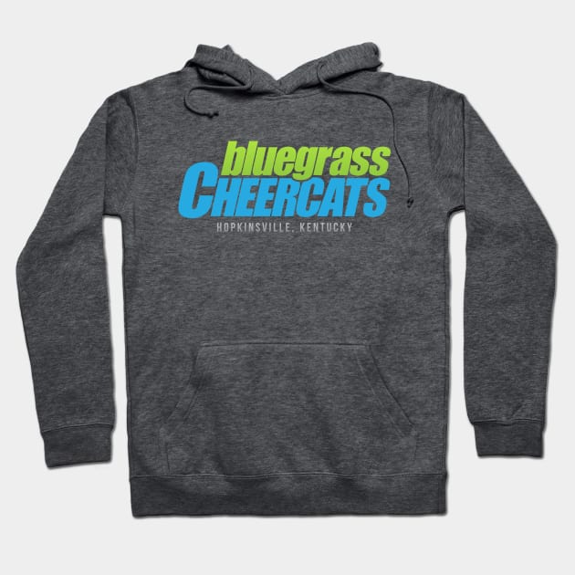 Green/Blue Logo Hoodie by bluegrasscheercats